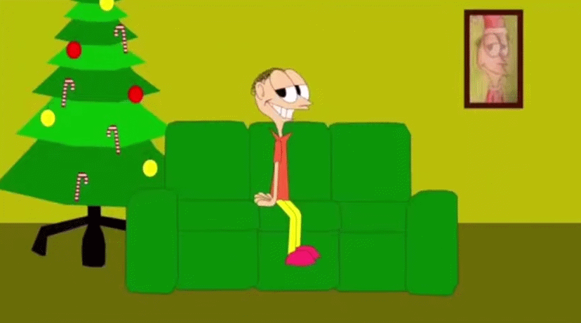 An uncomfortable screenshot of Matthew from CartoonMania grinning
