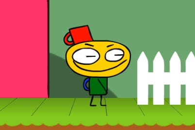Early version of Mugman from HellFire vs. the Officeman