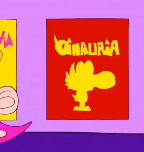 Poster for an early version of Dinaura, seen in episode 1 of Out Of Luck Daisy